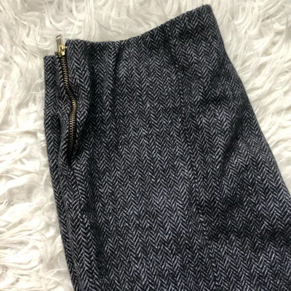 Tweed Ankle Crop Slim Pants - Picture 2 of 9